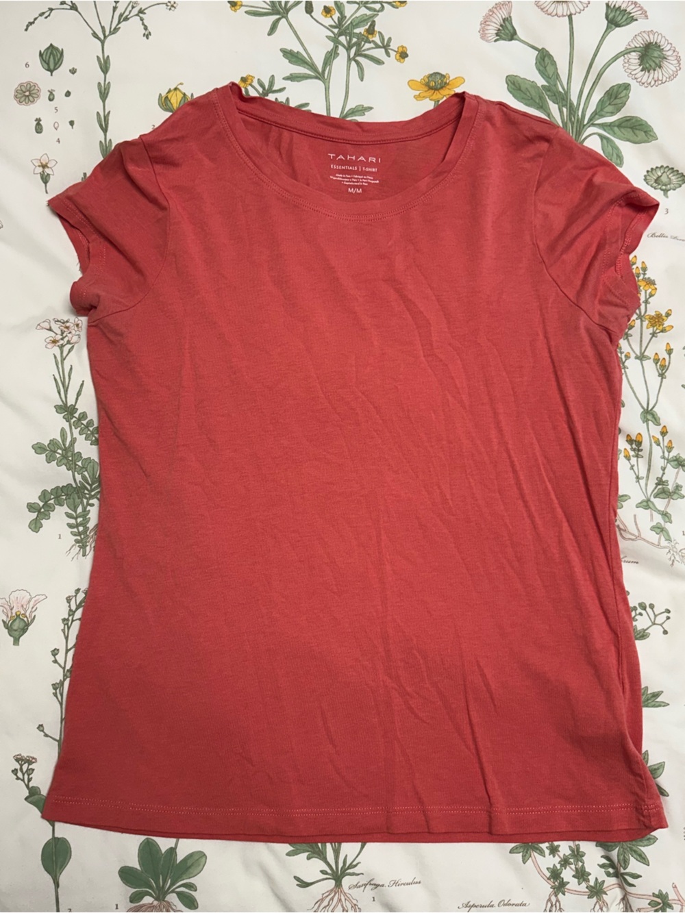 Tahari Coral Short-Sleeve Crew Neck Tee